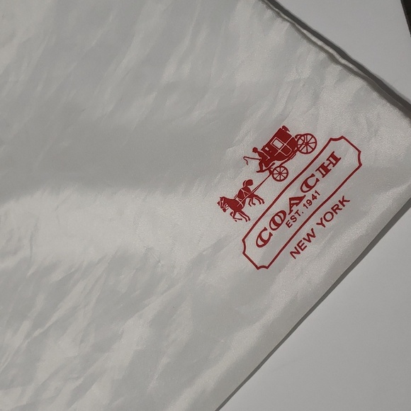 Coach Mia Op Art Lurex Brown Sateen Leather Trim Gold Hardware 15758 w/Dust Bag - Picture 7 of 8